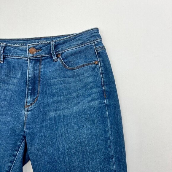 Ann Taylor Loft Womens Curvy Skinny Ankle Jeans Mid Rise Size 2/26 - Picture 3 of 9